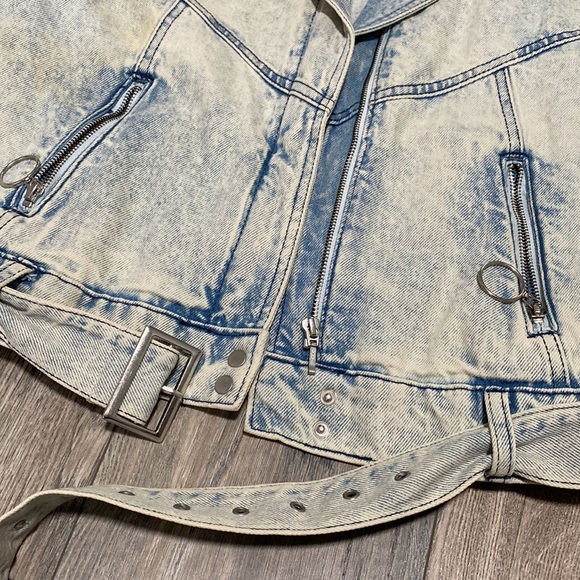 Bershka vintage style oversized denim jacket - Picture 4 of 9